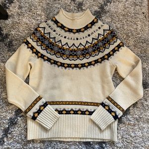 J.Crew fair isle turtleneck sweater XXS NWT
